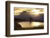 Austria, Seefeld, Cold Water Lake, Evening Mood,-Ludwig Mallaun-Framed Photographic Print