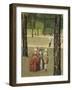 Austria, Stroll in Schonbrunn Gardens Near Vienna-Lorenzo Delleani-Framed Giclee Print