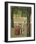 Austria, Stroll in Schonbrunn Gardens Near Vienna-Lorenzo Delleani-Framed Giclee Print