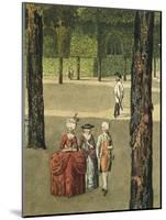 Austria, Stroll in Schonbrunn Gardens Near Vienna-Lorenzo Delleani-Mounted Giclee Print