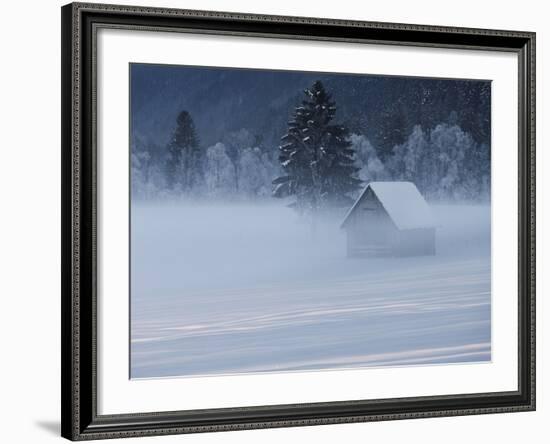 Austria, Styria, Admont, Ground Fog, Hut-Rainer Mirau-Framed Photographic Print