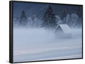 Austria, Styria, Admont, Ground Fog, Hut-Rainer Mirau-Framed Photographic Print