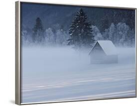 Austria, Styria, Admont, Ground Fog, Hut-Rainer Mirau-Framed Photographic Print