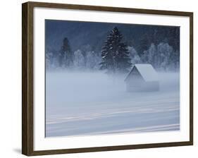 Austria, Styria, Admont, Ground Fog, Hut-Rainer Mirau-Framed Photographic Print