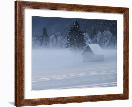 Austria, Styria, Admont, Ground Fog, Hut-Rainer Mirau-Framed Photographic Print