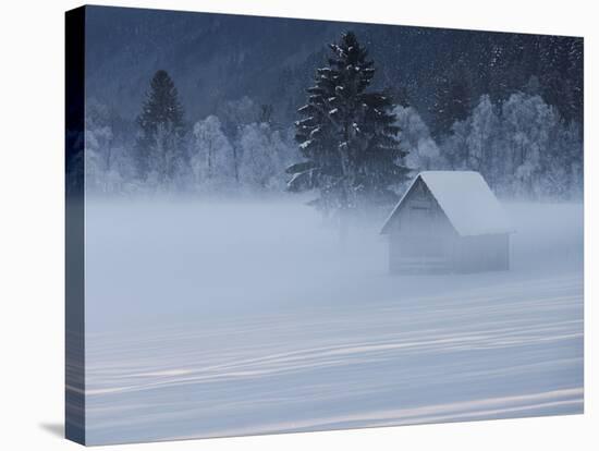 Austria, Styria, Admont, Ground Fog, Hut-Rainer Mirau-Stretched Canvas