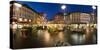 Austria, Styria, Graz, Main-Place, Frontage, Market-Stands, Evening-Mood-Rainer Mirau-Stretched Canvas