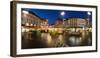 Austria, Styria, Graz, Main-Place, Frontage, Market-Stands, Evening-Mood-Rainer Mirau-Framed Photographic Print