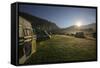 Austria, Styria, Gšssl, Camping Site, Sunrise-Gerhard Wild-Framed Stretched Canvas