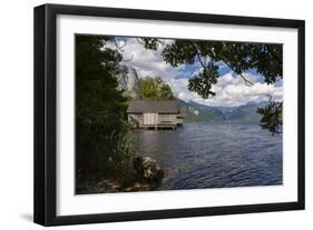 Austria, Styria, Salzkammergut (Resort), Grundlsee (Districtity), Boathouse-Gerhard Wild-Framed Photographic Print