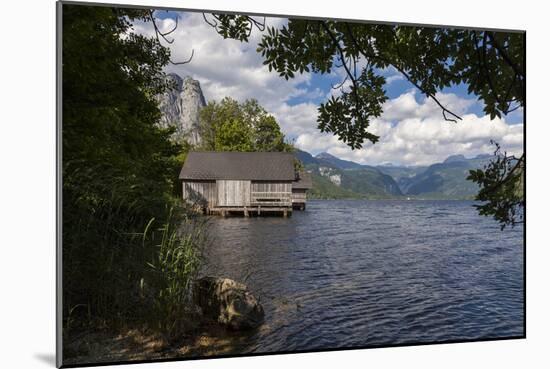 Austria, Styria, Salzkammergut (Resort), Grundlsee (Districtity), Boathouse-Gerhard Wild-Mounted Photographic Print