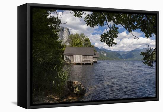 Austria, Styria, Salzkammergut (Resort), Grundlsee (Districtity), Boathouse-Gerhard Wild-Framed Stretched Canvas