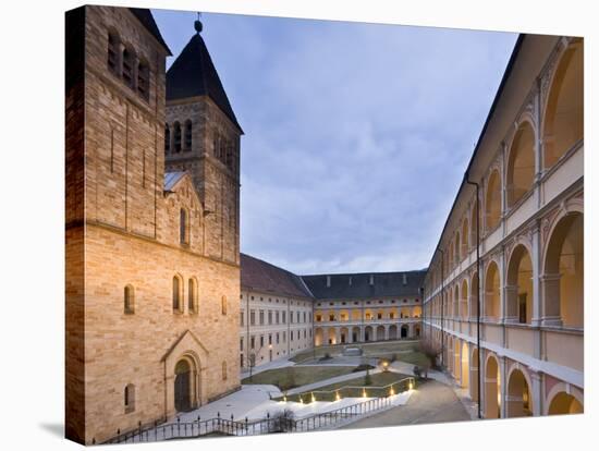 Austria, Styria, Seckau, Benedictines Stift (Abbey), Inner Courtyard-Rainer Mirau-Stretched Canvas
