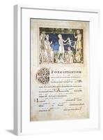 Austria, the Massacre of the Innocents, Miniature from the Antiphonary of Saint Peter, Facsimile-null-Framed Giclee Print