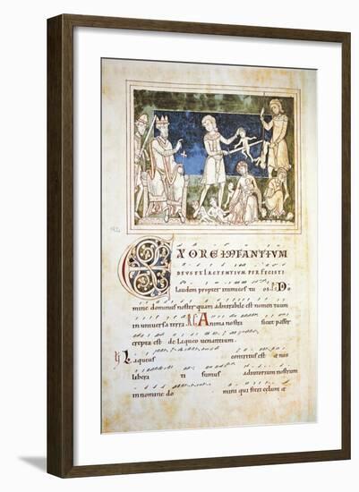 Austria, the Massacre of the Innocents, Miniature from the Antiphonary of Saint Peter, Facsimile-null-Framed Giclee Print