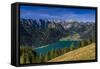 Austria, Tyrol, Achensee Region, Rofan (Mountains), Maurach Am Achensee-Udo Siebig-Framed Stretched Canvas