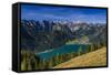 Austria, Tyrol, Achensee Region, Rofan (Mountains), Maurach Am Achensee-Udo Siebig-Framed Stretched Canvas