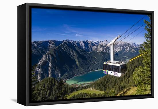 Austria, Tyrol, Achensee Region, Rofan (Mountains), Maurach Am Achensee-Udo Siebig-Framed Stretched Canvas