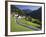 Austria, Tyrol, Au§erfern (Mountain Range), Mitteregg, Street, View of a Place, Church-Rainer Mirau-Framed Photographic Print