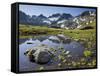 Austria, Tyrol, Bieltal, Totenfeldkopf, Lake-Rainer Mirau-Framed Stretched Canvas