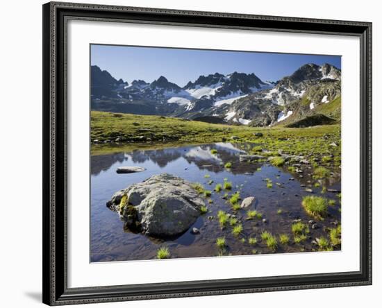 Austria, Tyrol, Bieltal, Totenfeldkopf, Lake-Rainer Mirau-Framed Photographic Print