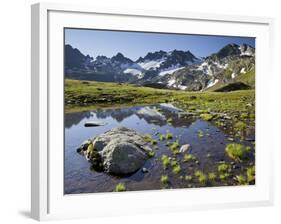 Austria, Tyrol, Bieltal, Totenfeldkopf, Lake-Rainer Mirau-Framed Photographic Print