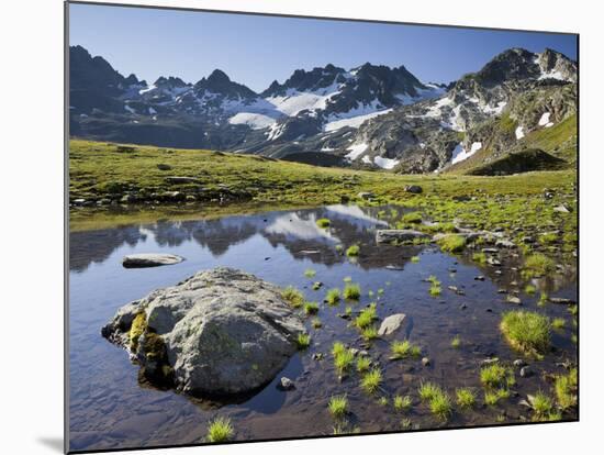 Austria, Tyrol, Bieltal, Totenfeldkopf, Lake-Rainer Mirau-Mounted Photographic Print