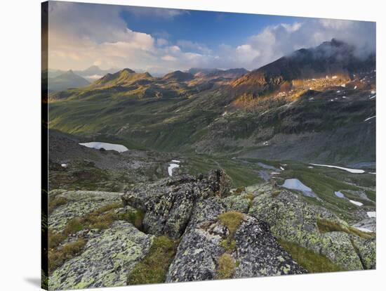 Austria, Tyrol, Bieltal (Valley), Madlenerspitze (Mountain)-Rainer Mirau-Stretched Canvas
