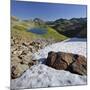 Austria, Tyrol, Bieltal (Valley), VallŸla, Bicycle Lake, Snowy Field-Rainer Mirau-Mounted Photographic Print