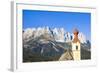 Austria, Tyrol, Going, Steeple, Mountains, Wilder Kaiser-Frank Lukasseck-Framed Photographic Print