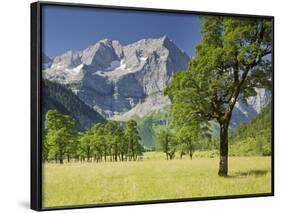 Austria, Tyrol, Karwendel (Mountain Range), Gro§er Ahornboden (Area), Spritzkarspitze (Peak-Rainer Mirau-Framed Photographic Print