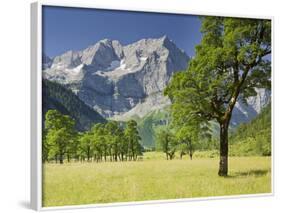 Austria, Tyrol, Karwendel (Mountain Range), Gro§er Ahornboden (Area), Spritzkarspitze (Peak-Rainer Mirau-Framed Photographic Print