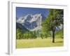 Austria, Tyrol, Karwendel (Mountain Range), Gro§er Ahornboden (Area), Spritzkarspitze (Peak-Rainer Mirau-Framed Photographic Print