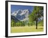 Austria, Tyrol, Karwendel (Mountain Range), Gro§er Ahornboden (Area), Spritzkarspitze (Peak-Rainer Mirau-Framed Photographic Print