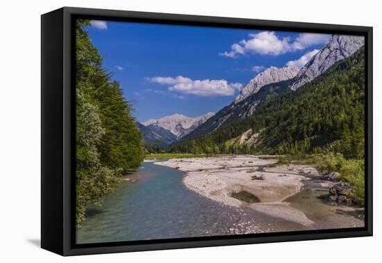 Austria, Tyrol, Karwendel Mountains, Alpenpark Karwendel, Ri§tal-Udo Siebig-Framed Stretched Canvas