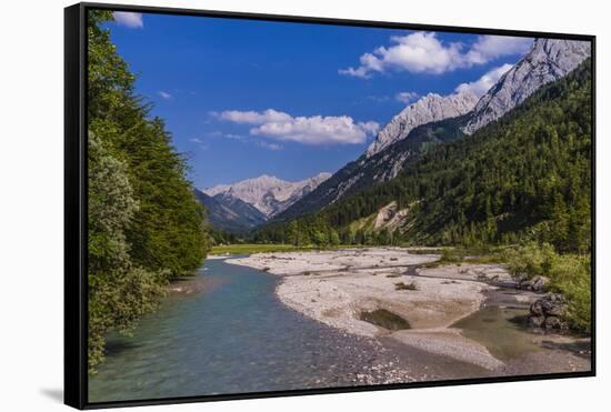 Austria, Tyrol, Karwendel Mountains, Alpenpark Karwendel, Ri§tal-Udo Siebig-Framed Stretched Canvas