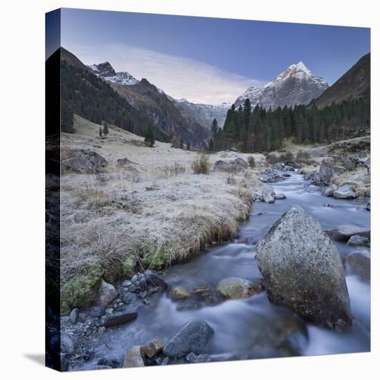 Austria, Tyrol, LŸsenstal, LŸsens, LŸsenser Fernerkogel, Melbach-Rainer Mirau-Stretched Canvas