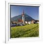 Austria, Tyrol, Ort Wald, Tschirgant, Church, Meadow-Rainer Mirau-Framed Photographic Print