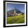 Austria, Tyrol, Ort Wald, Tschirgant, Church, Meadow-Rainer Mirau-Framed Photographic Print