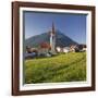 Austria, Tyrol, Ort Wald, Tschirgant, Church, Meadow-Rainer Mirau-Framed Photographic Print