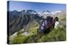 Austria, Tyrol, Stubai Alps, Traveling-Equipment, Mountain Scenery-Rainer Mirau-Stretched Canvas