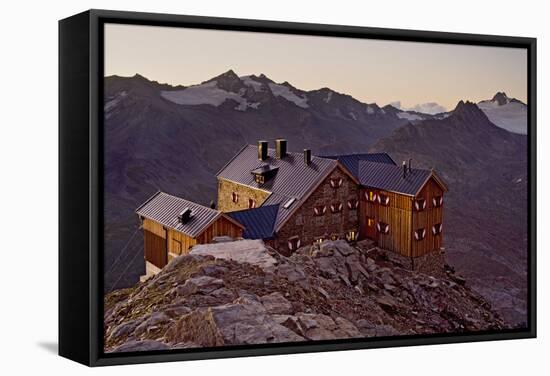Austria, Tyrol, …tztaler Alps, Ramolhaus, Mountain Hut-Rainer Mirau-Framed Stretched Canvas