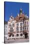 Austria, Upper Austria, Innviertel, Braunau on the Inn, Town Square, Gothic, City Hall-Udo Siebig-Stretched Canvas