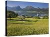 Austria, Upper Austria, Saint Wolfgang, Lake Wolfgangsee, Steeple-Rainer Mirau-Stretched Canvas