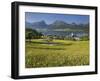 Austria, Upper Austria, Saint Wolfgang, Lake Wolfgangsee, Steeple-Rainer Mirau-Framed Photographic Print