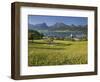 Austria, Upper Austria, Saint Wolfgang, Lake Wolfgangsee, Steeple-Rainer Mirau-Framed Photographic Print