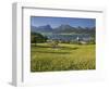 Austria, Upper Austria, Saint Wolfgang, Lake Wolfgangsee, Steeple-Rainer Mirau-Framed Photographic Print