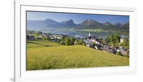 Austria, Upper Austria, St. Wolfgang, Lake Wolfgangsee, Steeple-Rainer Mirau-Framed Photographic Print
