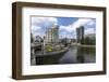 Austria, Vienna, 1. District, Urania, Observatory, Donaukanal (Danube Canal), Uniqa Office Building-Gerhard Wild-Framed Photographic Print