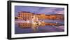 Austria, Vienna, 13th District, Hietzing, Castle Schšnbrunn, Well, Evening-Rainer Mirau-Framed Photographic Print